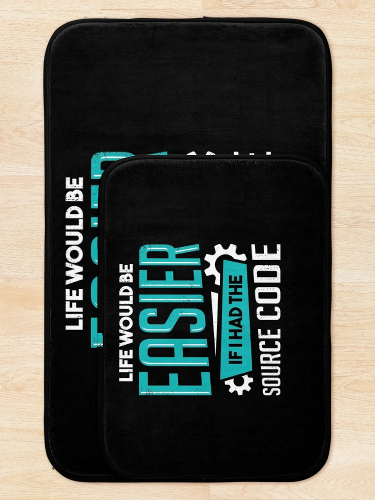 Thumbnail 5 of 6, Bath Mat, Funny Programming Code Programmer Coder Gift designed and sold by Marcid95.