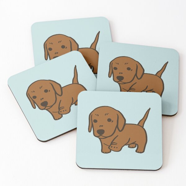 Item preview, Tippy Tappy Cute Dachshund Puppy Smooth Brown designed and sold by Reiyankhairina.