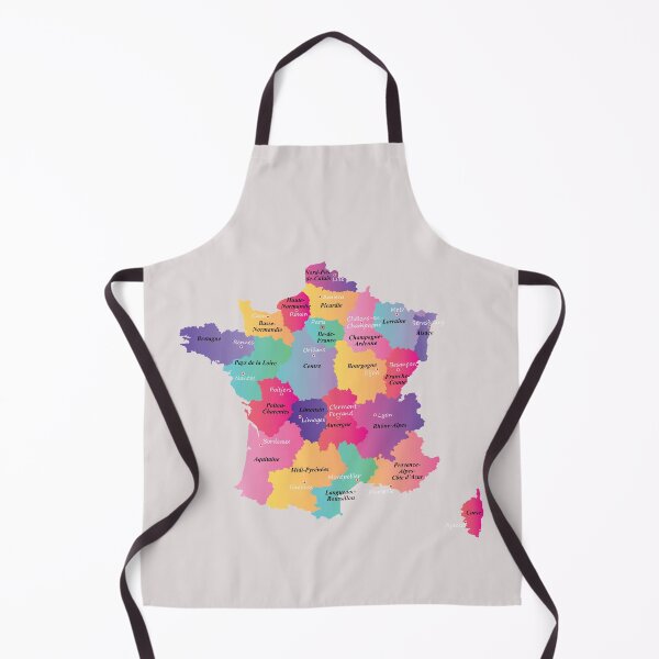 Item preview, Colorful France map with regions and main cities designed and sold by mashmosh.