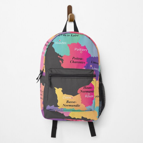 Item preview, Colorful France map with regions and main cities designed and sold by mashmosh.