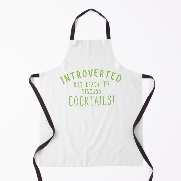 Item preview, Introverted but ready to discuss cocktails! designed and sold by jazzydevil.