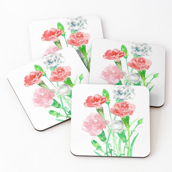 Item preview, Carnations in pastel colours designed and sold by Egle Kristensen.