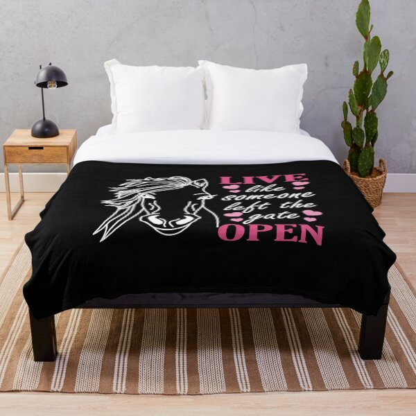 Item preview, Live Like Someone Left The Gate Open Inspirational Horse gift designed and sold by GCFULLA.