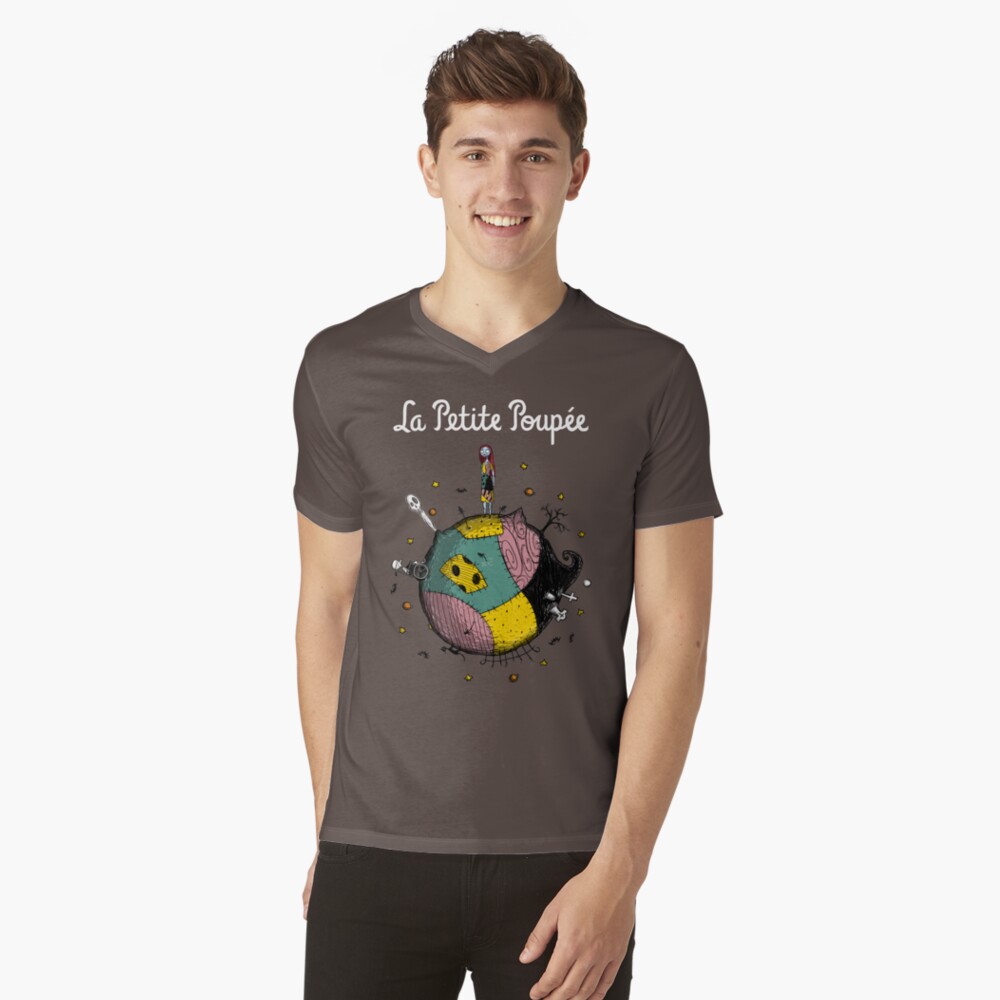 Vista previa del artículo con la obra «Camiseta de cuello en V», diseñado y vendido por paula-garcia.