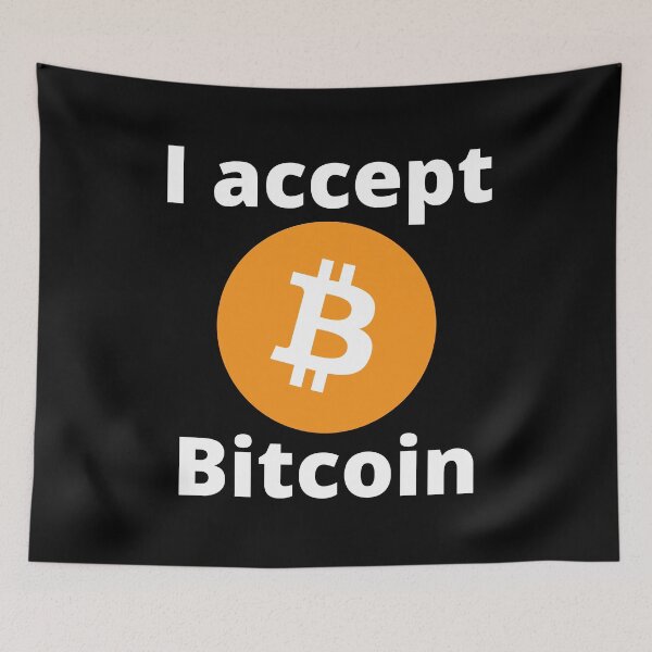 Item preview, I Accept Bitcoin designed and sold by PureGeometry.