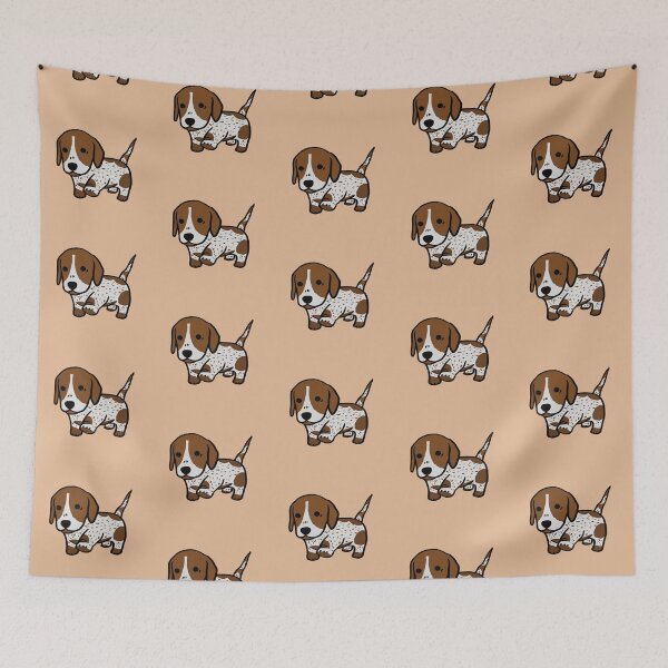 Item preview, Tippy Tappy Cute Dachshund Puppy Light Brown Piebald Brindle designed and sold by Reiyankhairina.