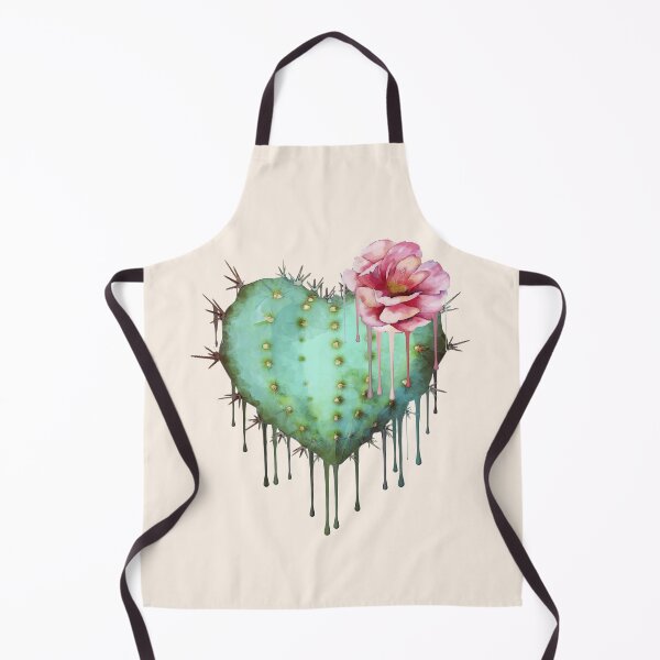 Item preview, heart cactus,succulent, paint dripping, plant lovers designed and sold by Collagedream.
