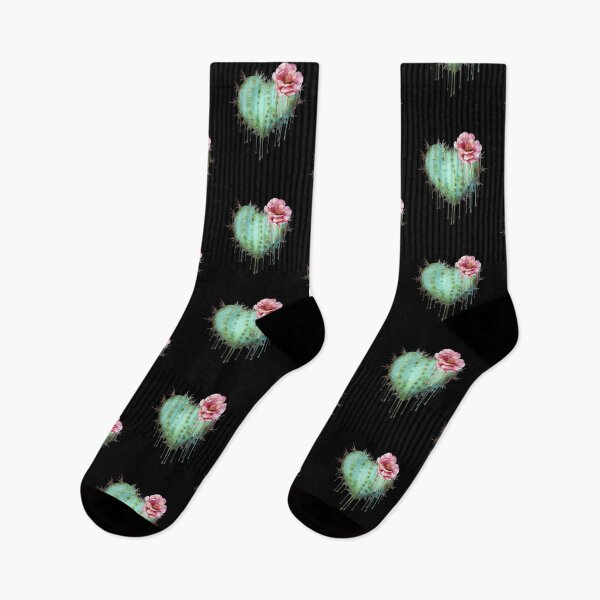 Item preview, heart cactus,succulent, paint dripping, plant lovers designed and sold by Collagedream.