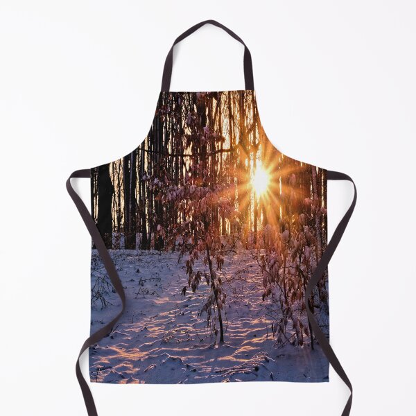 Item preview, Golden sun star in the winter forest designed and sold by frankuffmann.