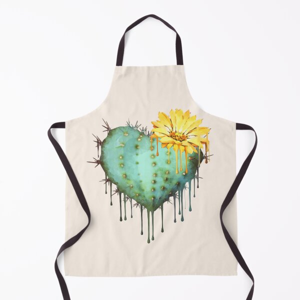 Item preview, heart cactus,succulent, succulents lovers, plant lovers, jellow flowers designed and sold by Collagedream.