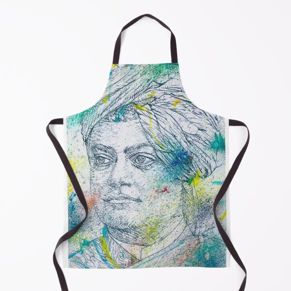 Item preview, SWAMI VIVEKANANDA - watercolor and pencil portrait .1 designed and sold by lautir.