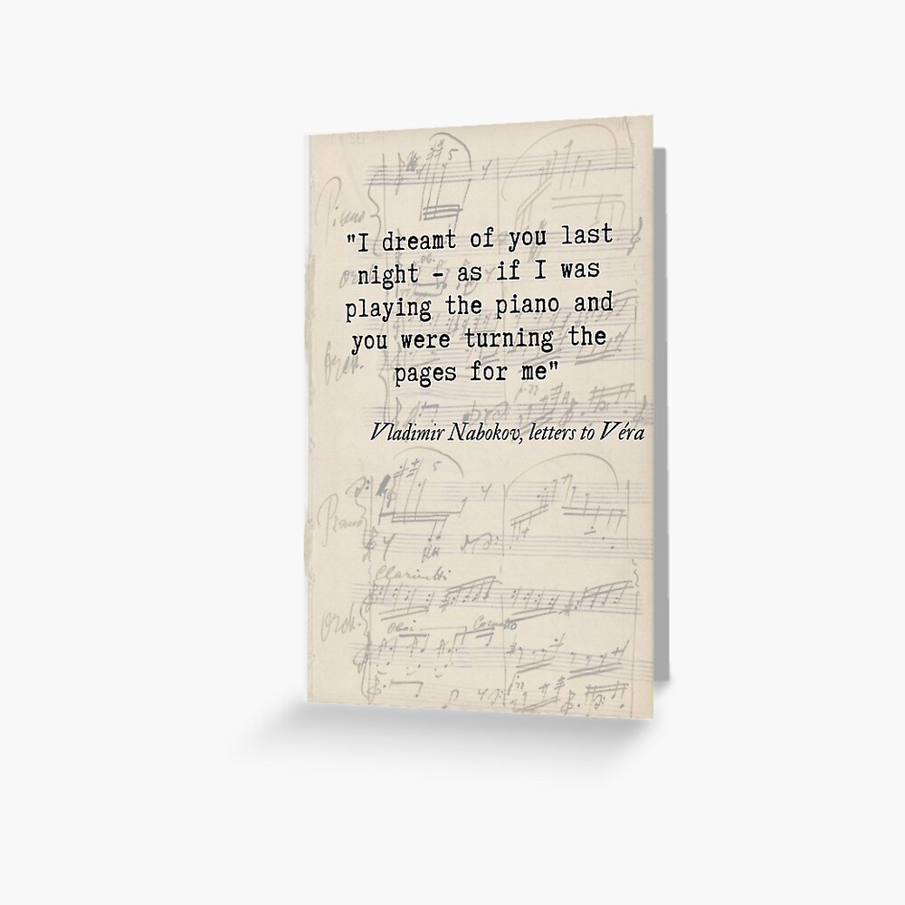 Letters to Vera, Vladimir Nabokov | Greeting Card