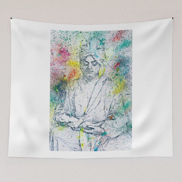 Item preview, SWAMI VIVEKANANDA - watercolor and pencil portrait .2 designed and sold by lautir.