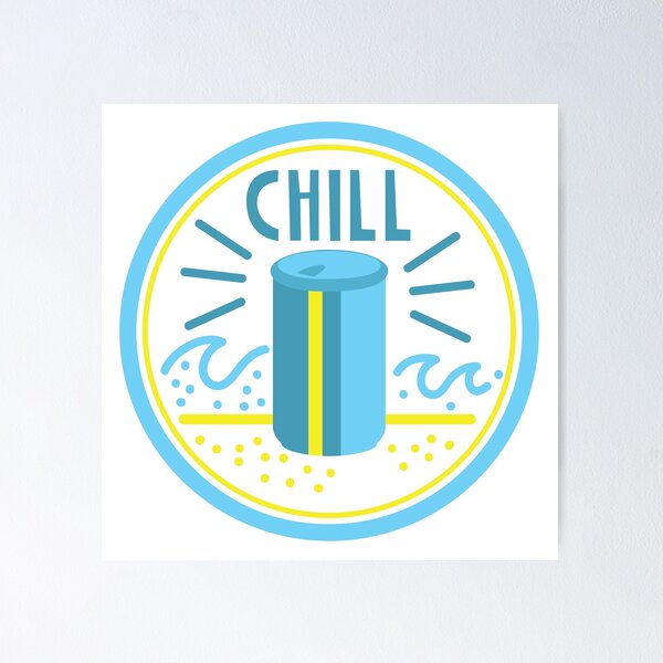 Item preview, CHILL with soda can designed and sold by jazzydevil.