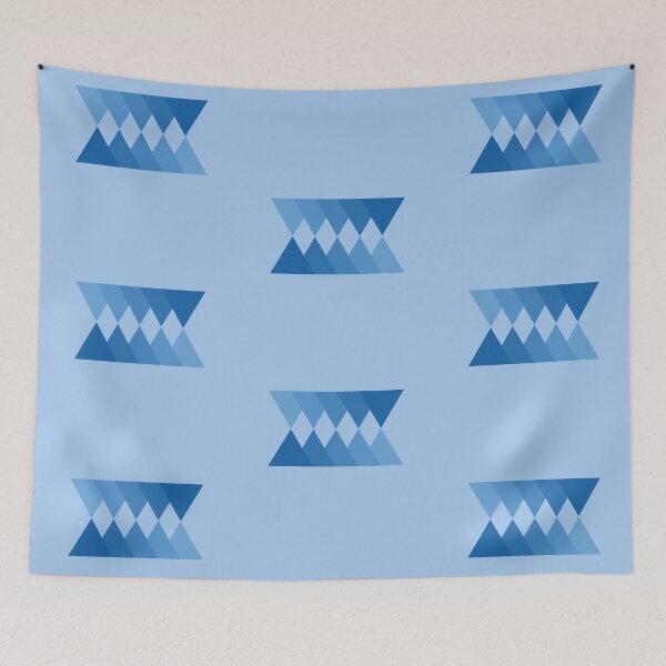 Item preview, Jaggered Gradient - Blue Pattern designed and sold by HuyN95.