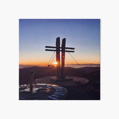 mountain sunrise Art Board Print