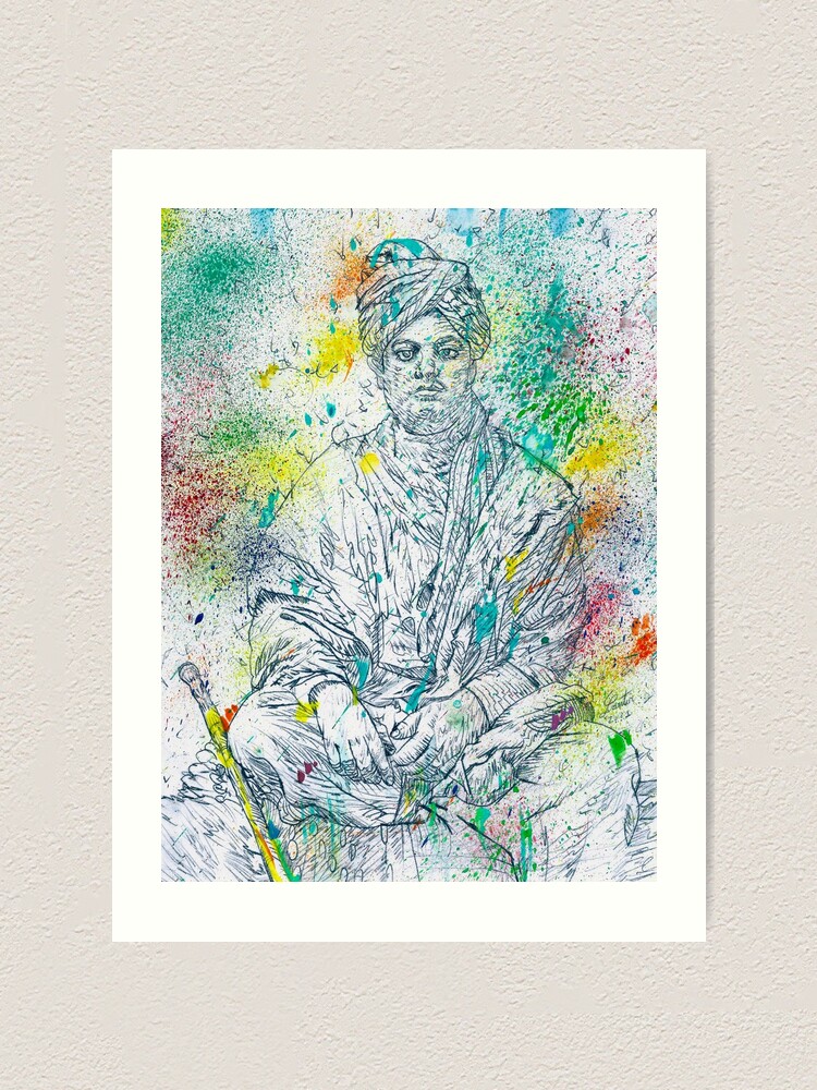 Ghantakart.com Swami Vivekananda Paper Art Wall Poster Without Frame (12x18  Inch) : Amazon.in: Home & Kitchen