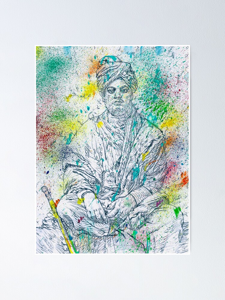 Swami Vivekananda Scribble art #swamivivekananda #scribbleart #pendrawing  #pen #artoftheday #artis #colours #tribute #drawingsketch #paint… |  Instagram