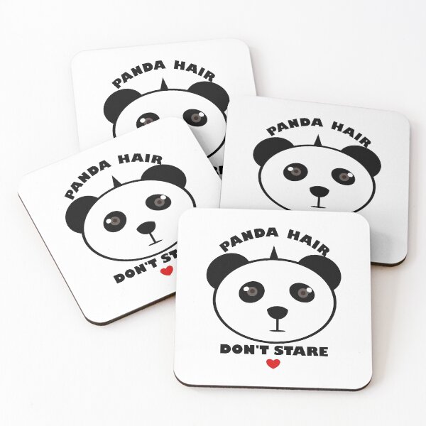 Item preview, Humorous Funny Panda face animal with bad hair day designed and sold by Tanya Mihe.