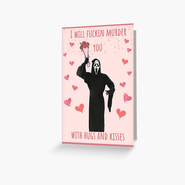 Ghostface Valentine's Card Greeting Card