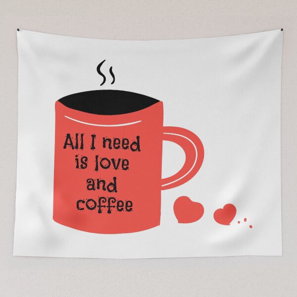 Item preview,  All I need is love and coffee designed and sold by Nesro34.