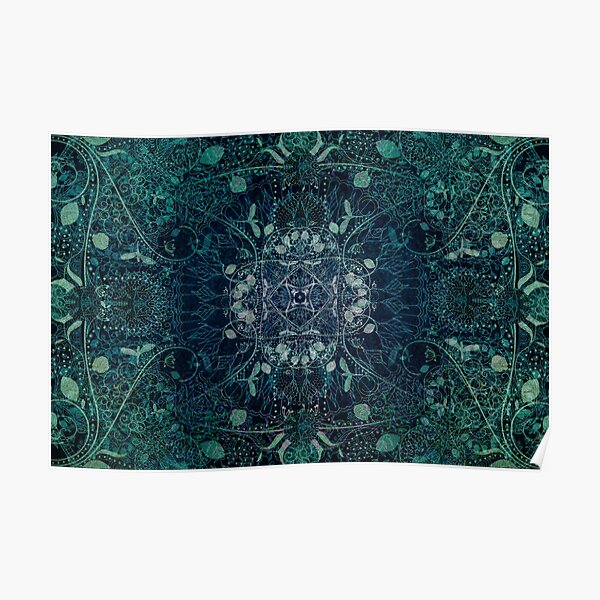 Shades of Teal Poster