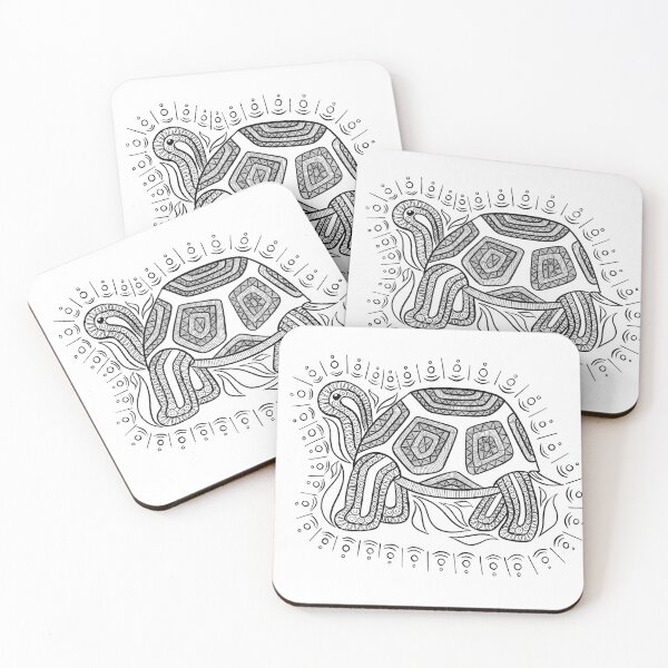 Item preview, Turtle with mandala pattern designed and sold by Dreadtoni.