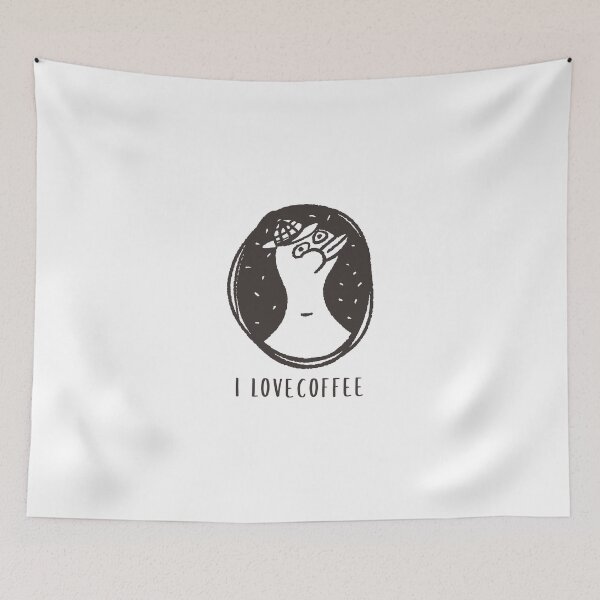 Item preview, i love coffee funny cute duck designed and sold by ayaato.