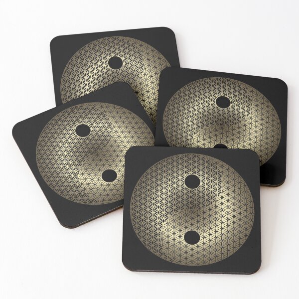 Item preview, Golden Flower of life Yin-Yang designed and sold by KreaKat.
