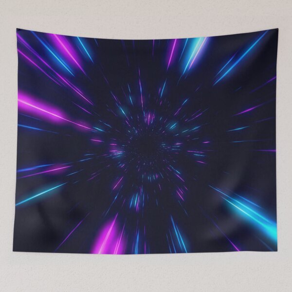Item preview, Neon Space Tunnel 3D illustration designed and sold by JTS STORE.