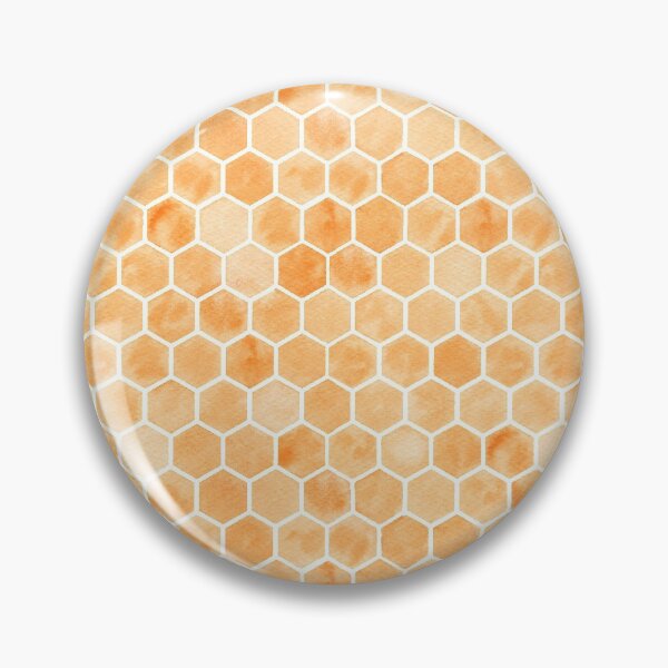 Item preview, Orange Hexagon/Honeycomb Pattern - White designed and sold by VvdVenDesign.