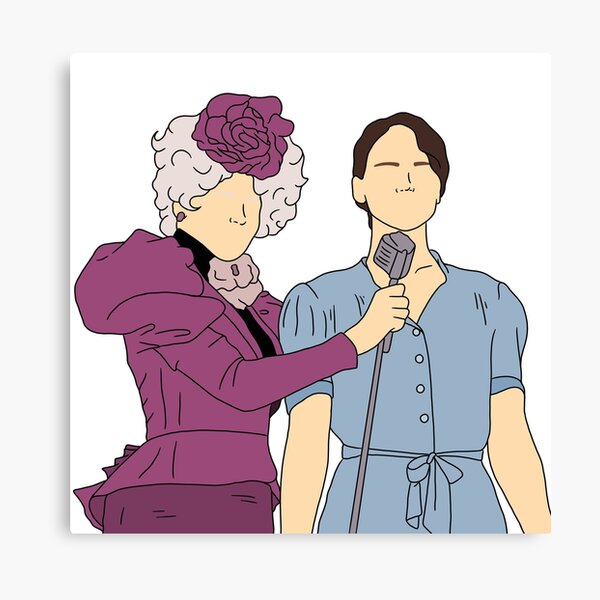 Effie Trinket and Katniss Everdeen from The Hunger Games Canvas Print