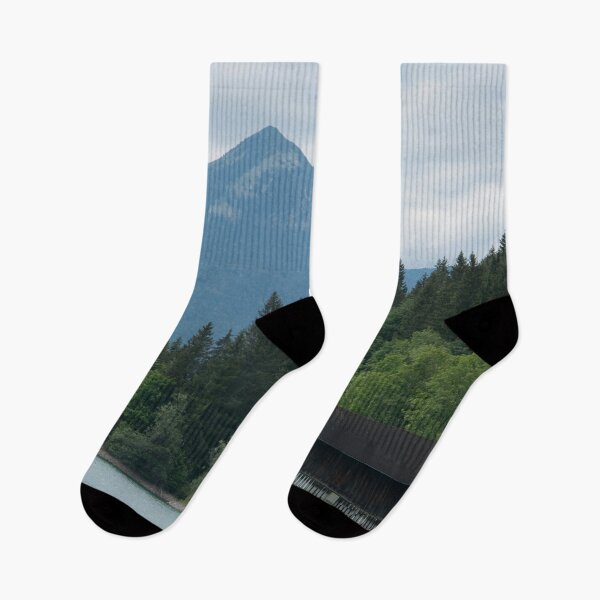 Item preview, Lake, mountains, trees landscape designed and sold by moonaliara.