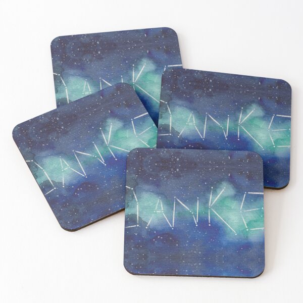 Item preview, „Danke“ - Thank you in German with Galaxy Design in Green designed and sold by nabeArtist.