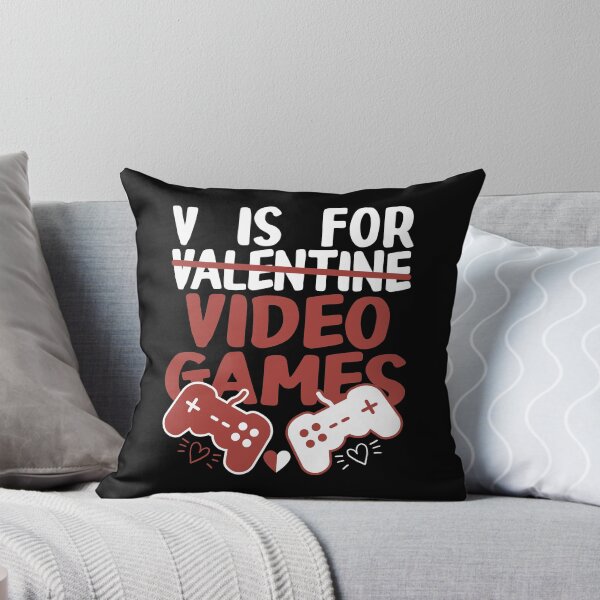 Item preview, V Is For Video Games Valentines Day Gamer designed and sold by creativebrother.