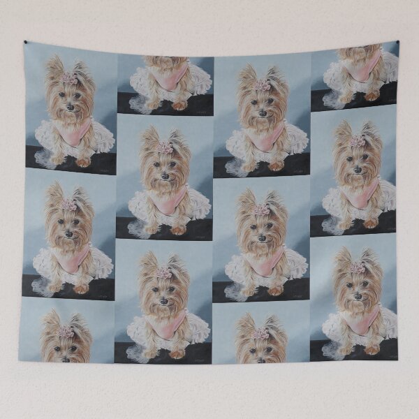 Aperçu de l'œuvre Yorkshire Terrier dans un Tutu créée et vendue par MaggieMosleyArt.