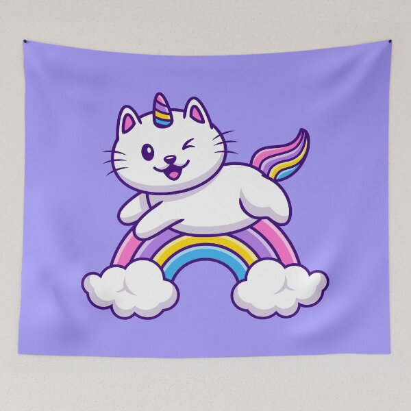 Item preview, Cute Rainbow Unicat designed and sold by Izlan Shah.