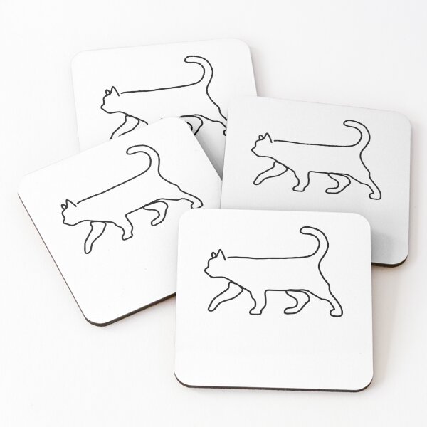 Item preview, KITTY CAT LINE ART | Cat love muzi cats pet meow designed and sold by yourtravelguide.