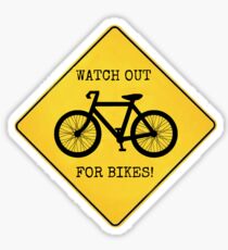 Watch Out For Bikes!! - Sticker Sticker