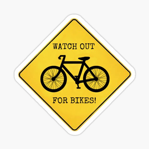 Attention aux vélos !! Sticker