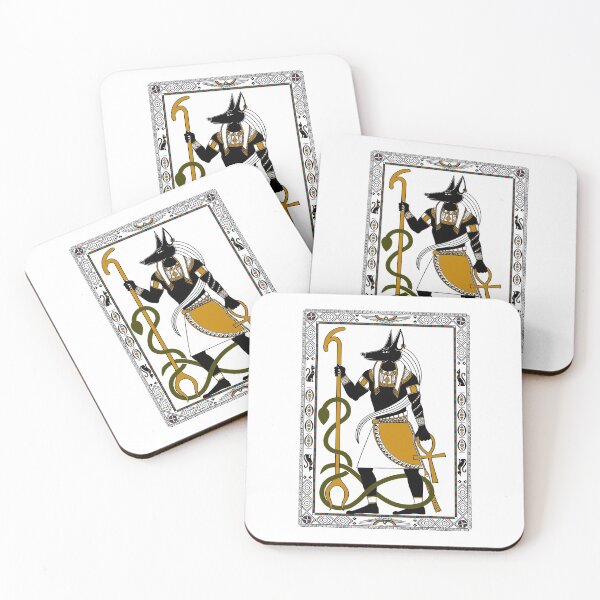 Item preview, Copy of Anubis - Black, White and Gold - Egyptian Art designed and sold by MythicComicsArt.