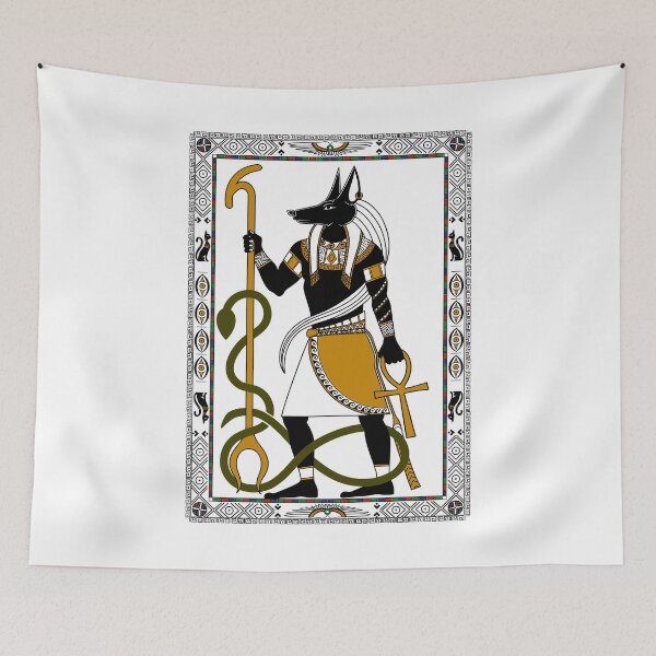 Item preview, Copy of Anubis - Black, White and Gold - Egyptian Art designed and sold by MythicComicsArt.
