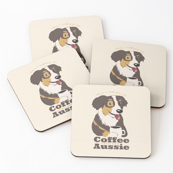 Item preview, All I need is coffee and my Aussie  designed and sold by Graphix-Space.