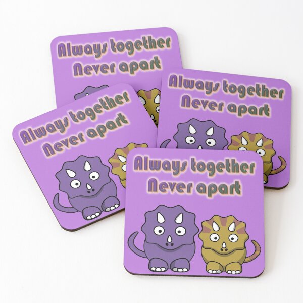 Item preview, Always together Never apart, a couple of dinos designed and sold by helenkaiy.