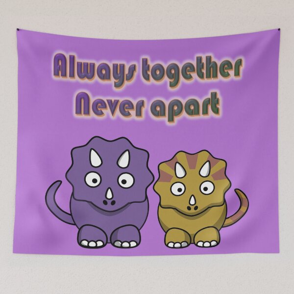 Item preview, Always together Never apart, a couple of dinos designed and sold by helenkaiy.