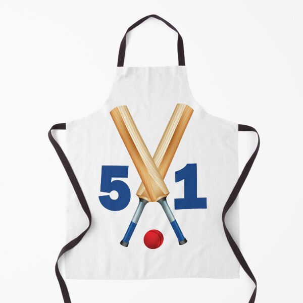 Item preview, Cricket number 51 - fifty one with bats and ball designed and sold by AllShirts21.