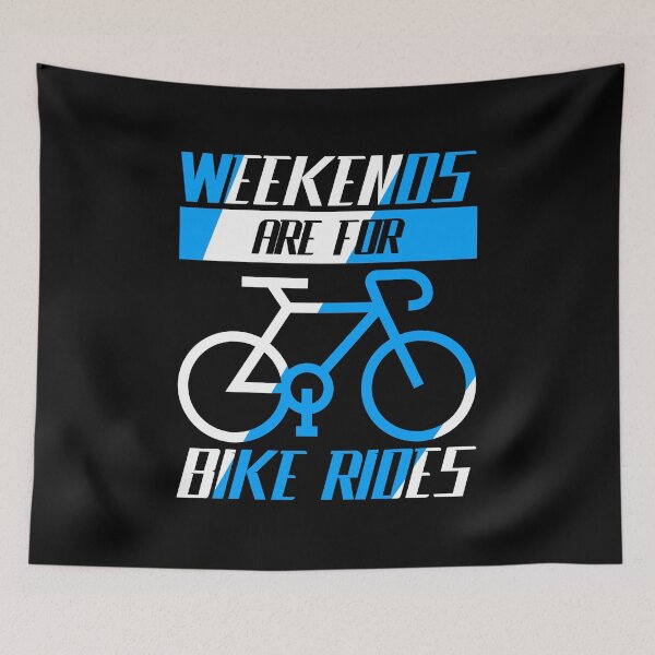 Item preview, Weekends are for bike rides, Cycling Quote, Cyclist Gift Idea designed and sold by AS-Shirts.