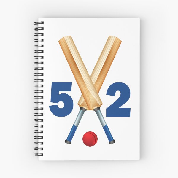 Item preview, Cricket number 52 - fifty two with bats and ball designed and sold by AllShirts21.