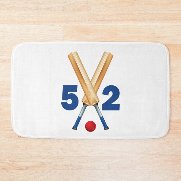 Item preview, Cricket number 52 - fifty two with bats and ball designed and sold by AllShirts21.