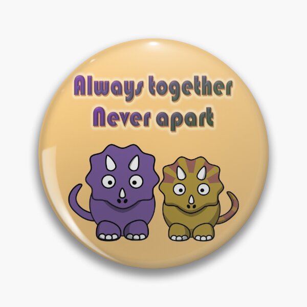 Item preview, Always together Never apart, a couple of dinos designed and sold by helenkaiy.